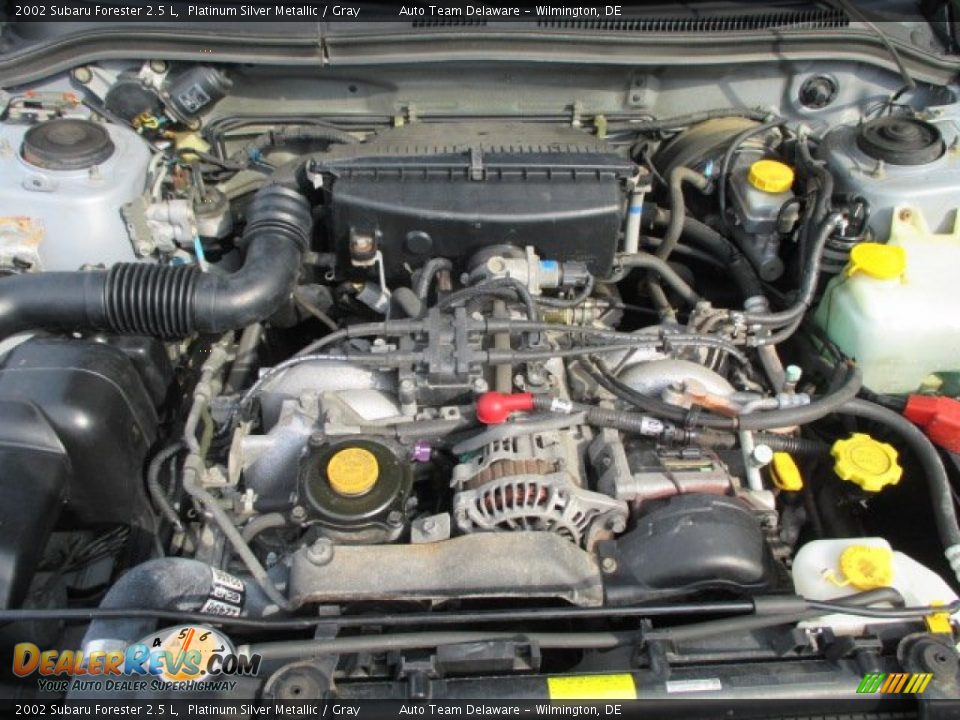 2002 Subaru Forester 2.5 L Platinum Silver Metallic / Gray Photo #36