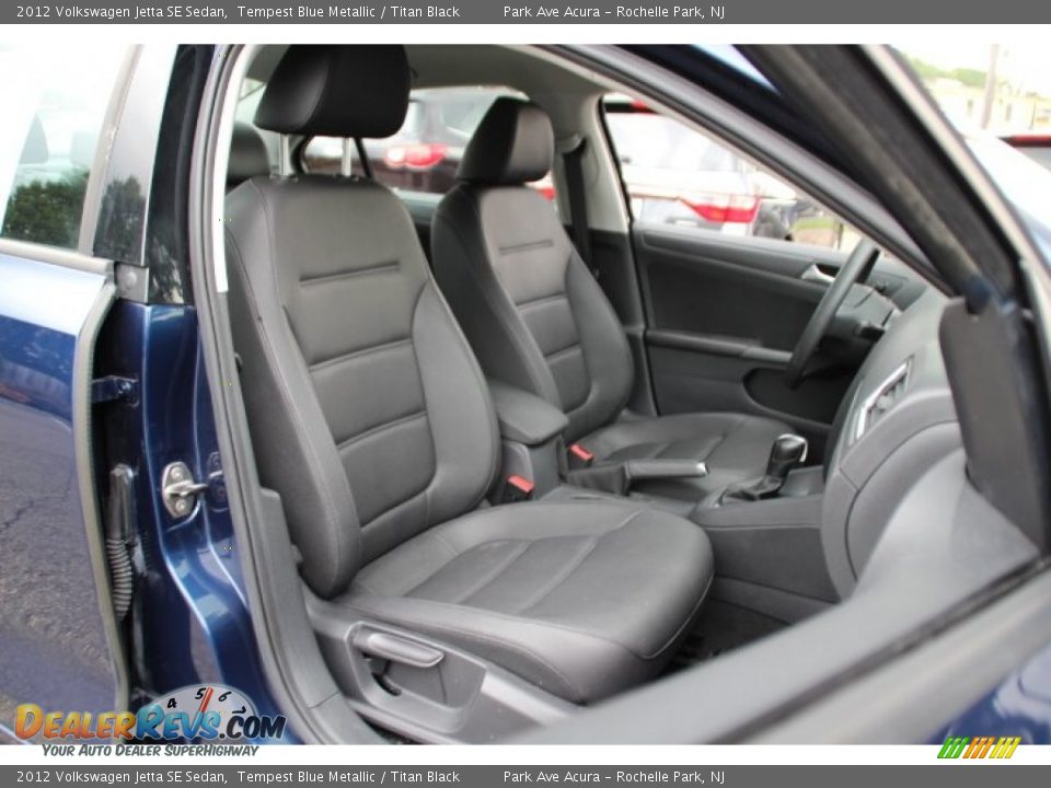 2012 Volkswagen Jetta SE Sedan Tempest Blue Metallic / Titan Black Photo #25