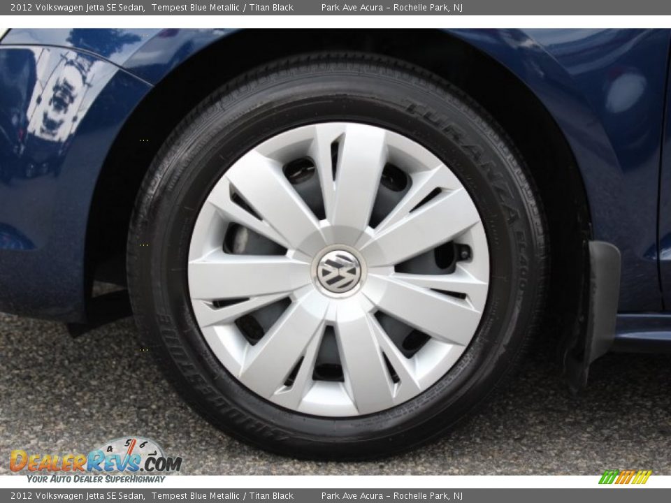 2012 Volkswagen Jetta SE Sedan Tempest Blue Metallic / Titan Black Photo #28