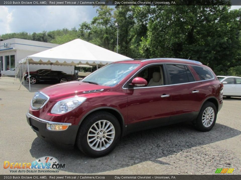 2010 Buick Enclave CXL AWD Red Jewel Tintcoat / Cashmere/Cocoa Photo #1