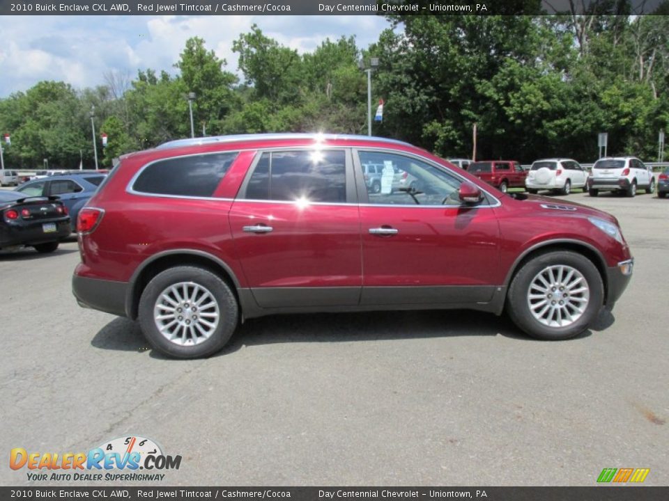 2010 Buick Enclave CXL AWD Red Jewel Tintcoat / Cashmere/Cocoa Photo #7