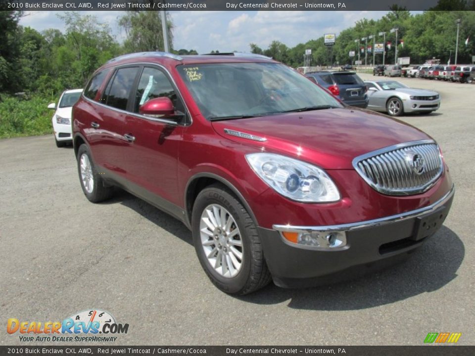 Front 3/4 View of 2010 Buick Enclave CXL AWD Photo #8