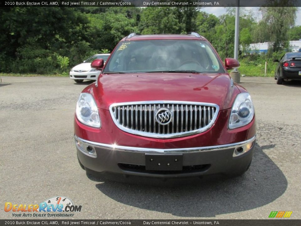 2010 Buick Enclave CXL AWD Red Jewel Tintcoat / Cashmere/Cocoa Photo #9