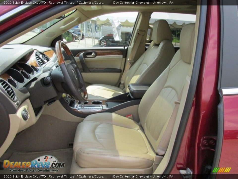2010 Buick Enclave CXL AWD Red Jewel Tintcoat / Cashmere/Cocoa Photo #13