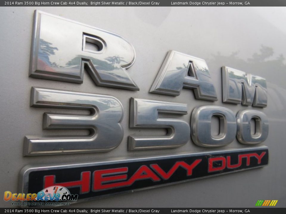 2014 Ram 3500 Big Horn Crew Cab 4x4 Dually Bright Silver Metallic / Black/Diesel Gray Photo #4