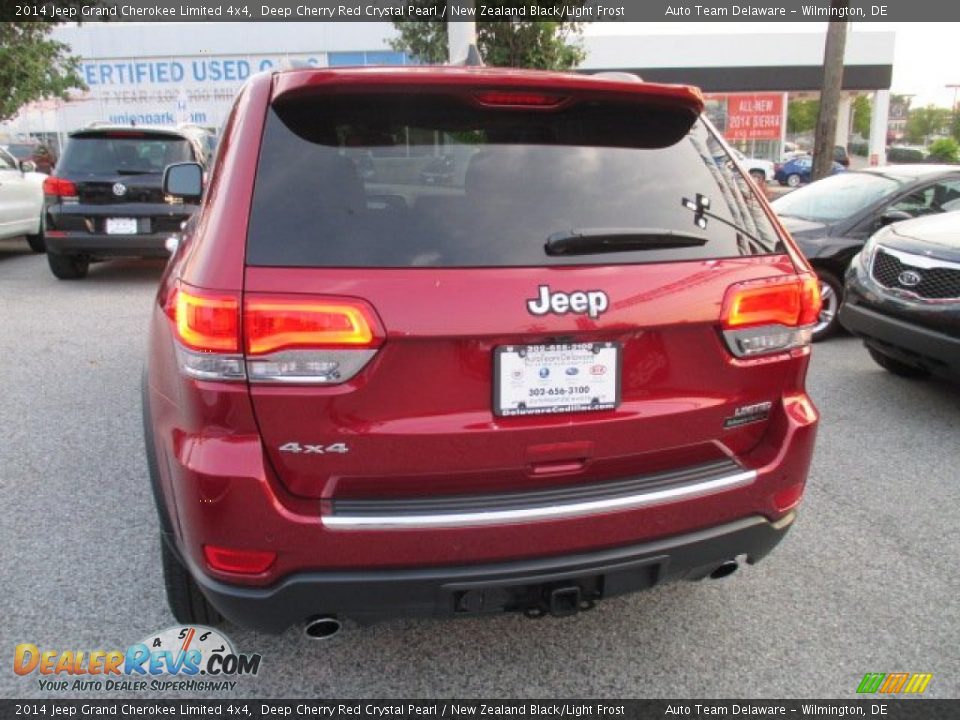 2014 Jeep Grand Cherokee Limited 4x4 Deep Cherry Red Crystal Pearl / New Zealand Black/Light Frost Photo #7