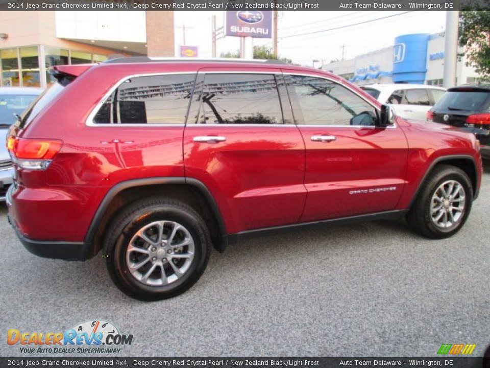 2014 Jeep Grand Cherokee Limited 4x4 Deep Cherry Red Crystal Pearl / New Zealand Black/Light Frost Photo #9