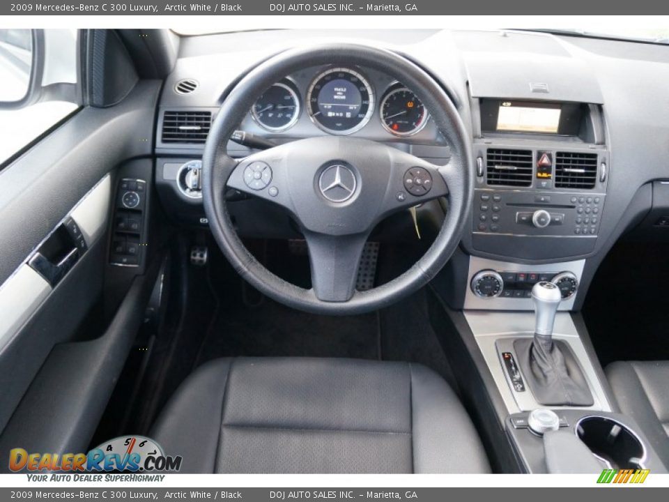 2009 Mercedes-Benz C 300 Luxury Arctic White / Black Photo #14