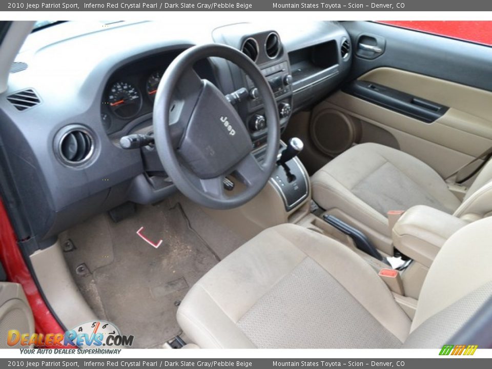 2010 Jeep Patriot Sport Inferno Red Crystal Pearl / Dark Slate Gray/Pebble Beige Photo #5