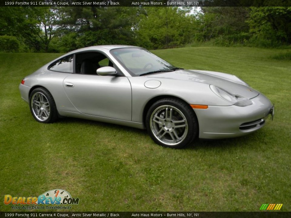 1999 Porsche 911 Carrera 4 Coupe Arctic Silver Metallic / Black Photo #14