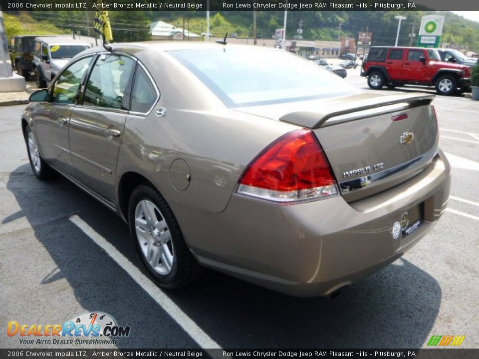2006 Chevrolet Impala LTZ Amber Bronze Metallic / Neutral Beige Photo #3
