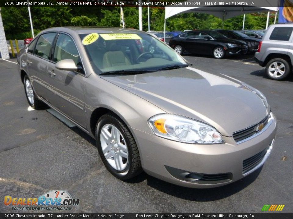 2006 Chevrolet Impala LTZ Amber Bronze Metallic / Neutral Beige Photo #7