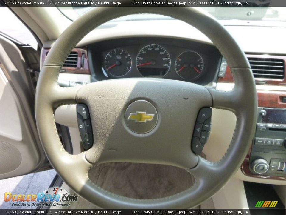 2006 Chevrolet Impala LTZ Amber Bronze Metallic / Neutral Beige Photo #17