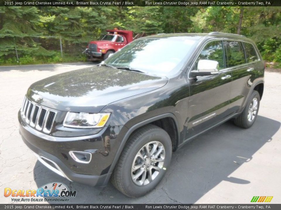 2015 Jeep Grand Cherokee Limited 4x4 Brilliant Black Crystal Pearl / Black Photo #2
