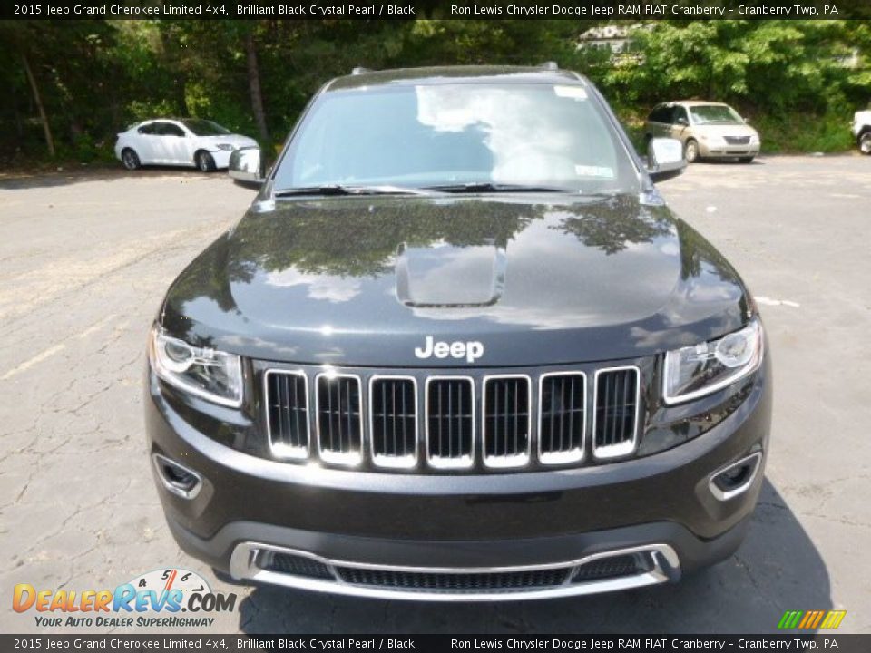 2015 Jeep Grand Cherokee Limited 4x4 Brilliant Black Crystal Pearl / Black Photo #3