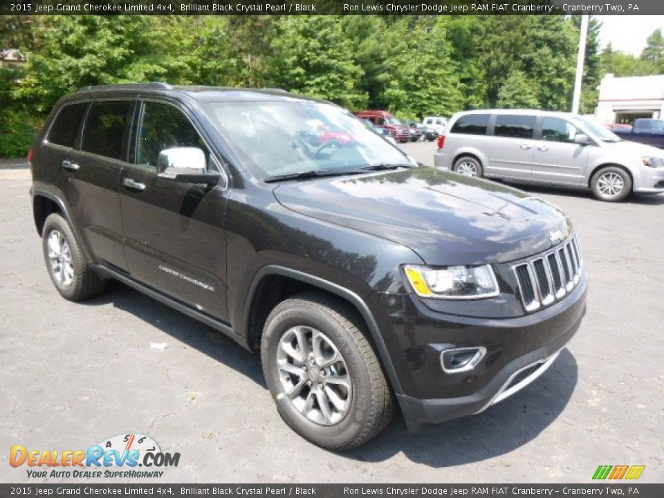 2015 Jeep Grand Cherokee Limited 4x4 Brilliant Black Crystal Pearl / Black Photo #4