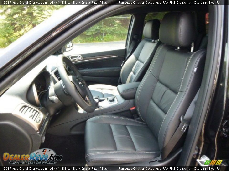 2015 Jeep Grand Cherokee Limited 4x4 Brilliant Black Crystal Pearl / Black Photo #10