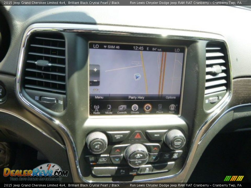 2015 Jeep Grand Cherokee Limited 4x4 Brilliant Black Crystal Pearl / Black Photo #14