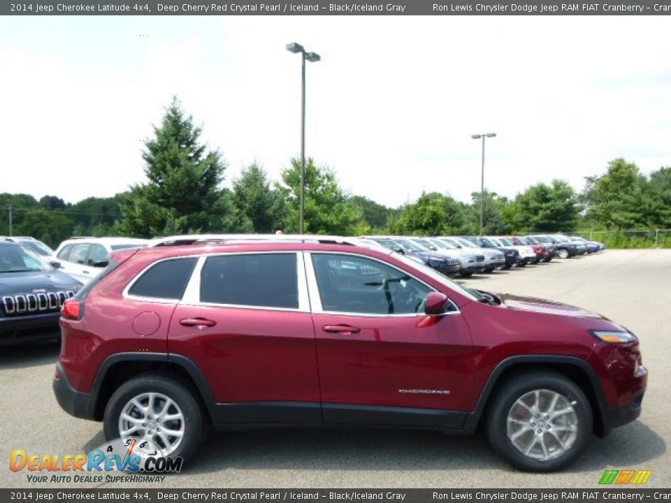 2014 Jeep Cherokee Latitude 4x4 Deep Cherry Red Crystal Pearl / Iceland - Black/Iceland Gray Photo #5