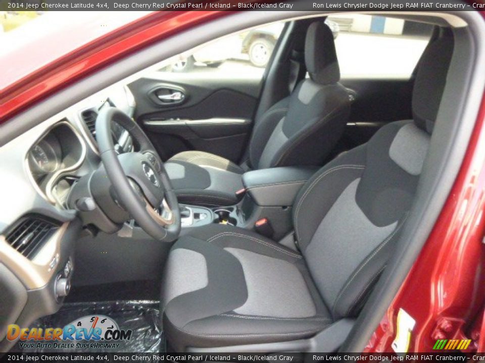2014 Jeep Cherokee Latitude 4x4 Deep Cherry Red Crystal Pearl / Iceland - Black/Iceland Gray Photo #10