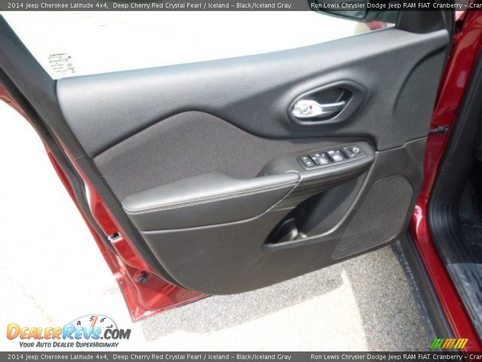 2014 Jeep Cherokee Latitude 4x4 Deep Cherry Red Crystal Pearl / Iceland - Black/Iceland Gray Photo #11