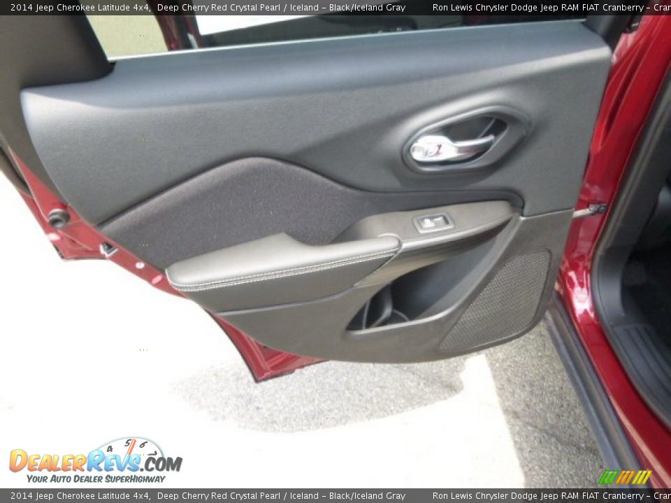 2014 Jeep Cherokee Latitude 4x4 Deep Cherry Red Crystal Pearl / Iceland - Black/Iceland Gray Photo #13