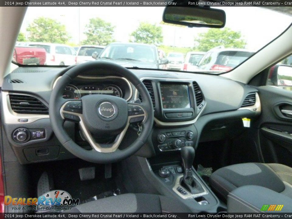 2014 Jeep Cherokee Latitude 4x4 Deep Cherry Red Crystal Pearl / Iceland - Black/Iceland Gray Photo #14