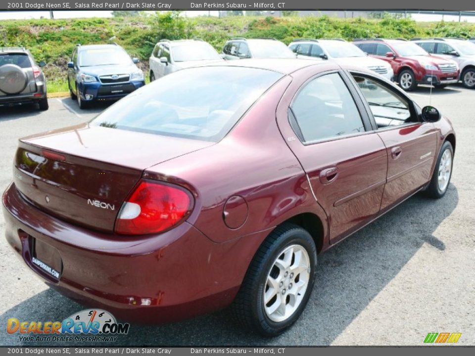 2001 Dodge Neon SE Salsa Red Pearl / Dark Slate Gray Photo #6