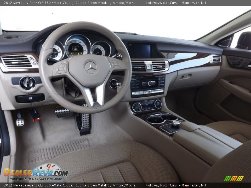 2012 Mercedes-Benz CLS 550 4Matic Coupe Cuprite Brown Metallic / Almond/Mocha Photo #8
