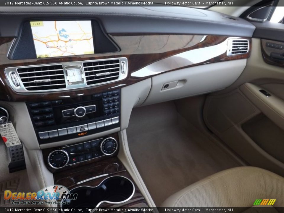 2012 Mercedes-Benz CLS 550 4Matic Coupe Cuprite Brown Metallic / Almond/Mocha Photo #10