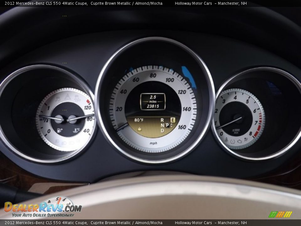 2012 Mercedes-Benz CLS 550 4Matic Coupe Cuprite Brown Metallic / Almond/Mocha Photo #13