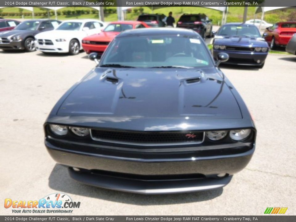 2014 Dodge Challenger R/T Classic Black / Dark Slate Gray Photo #3
