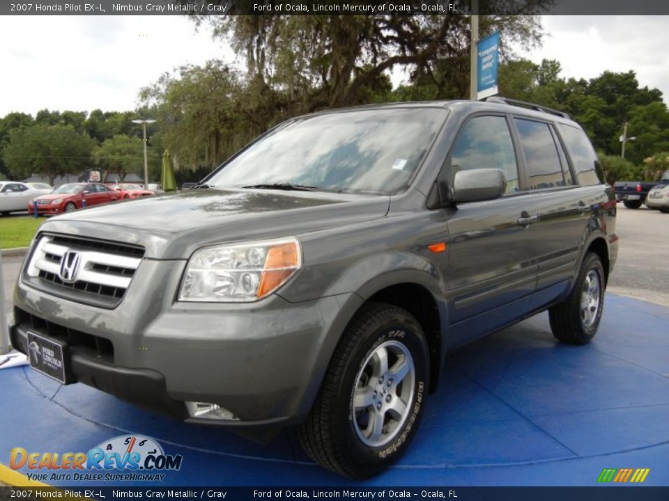 2007 Honda Pilot EX-L Nimbus Gray Metallic / Gray Photo #1