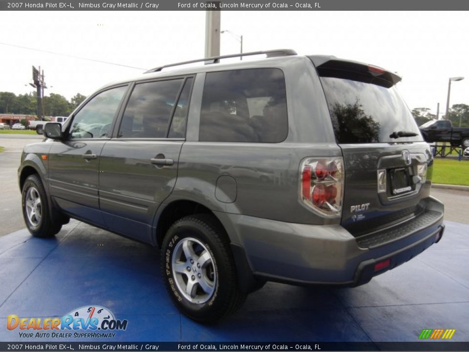 2007 Honda Pilot EX-L Nimbus Gray Metallic / Gray Photo #3