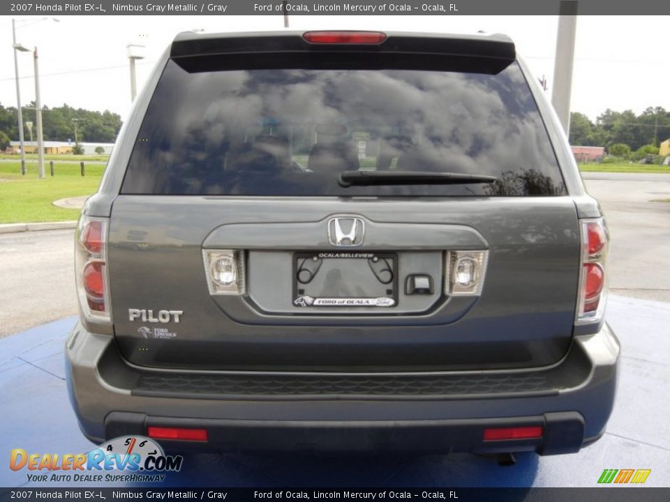 2007 Honda Pilot EX-L Nimbus Gray Metallic / Gray Photo #4