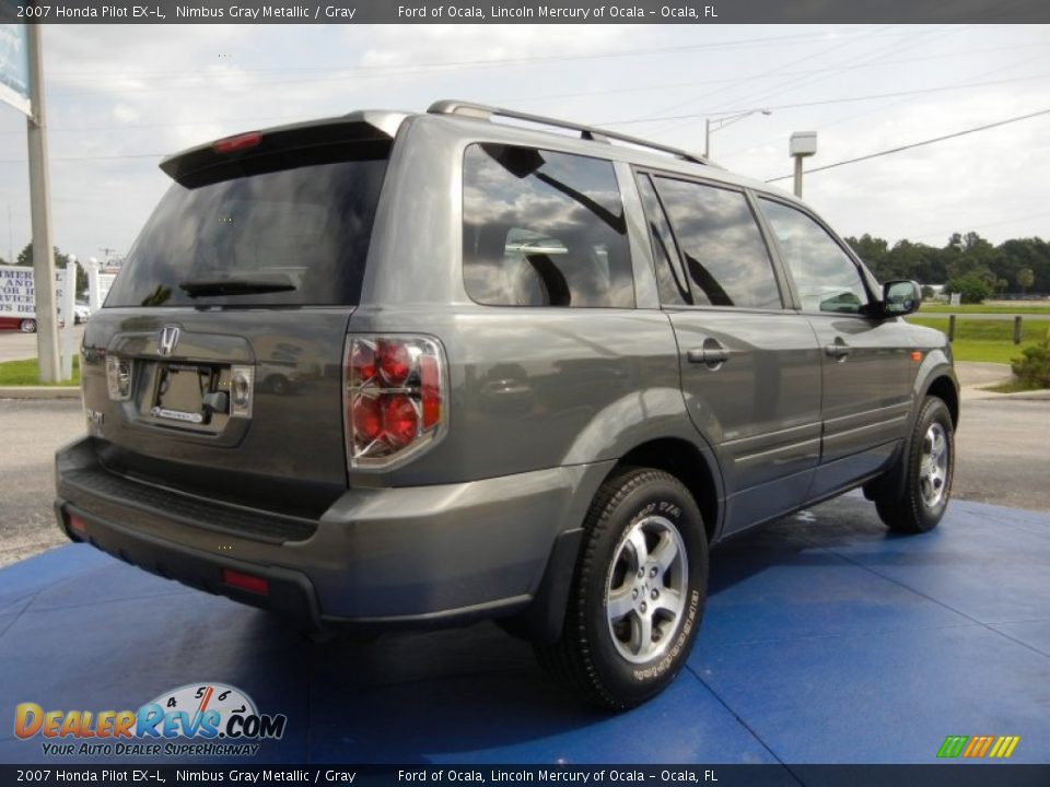 2007 Honda Pilot EX-L Nimbus Gray Metallic / Gray Photo #5
