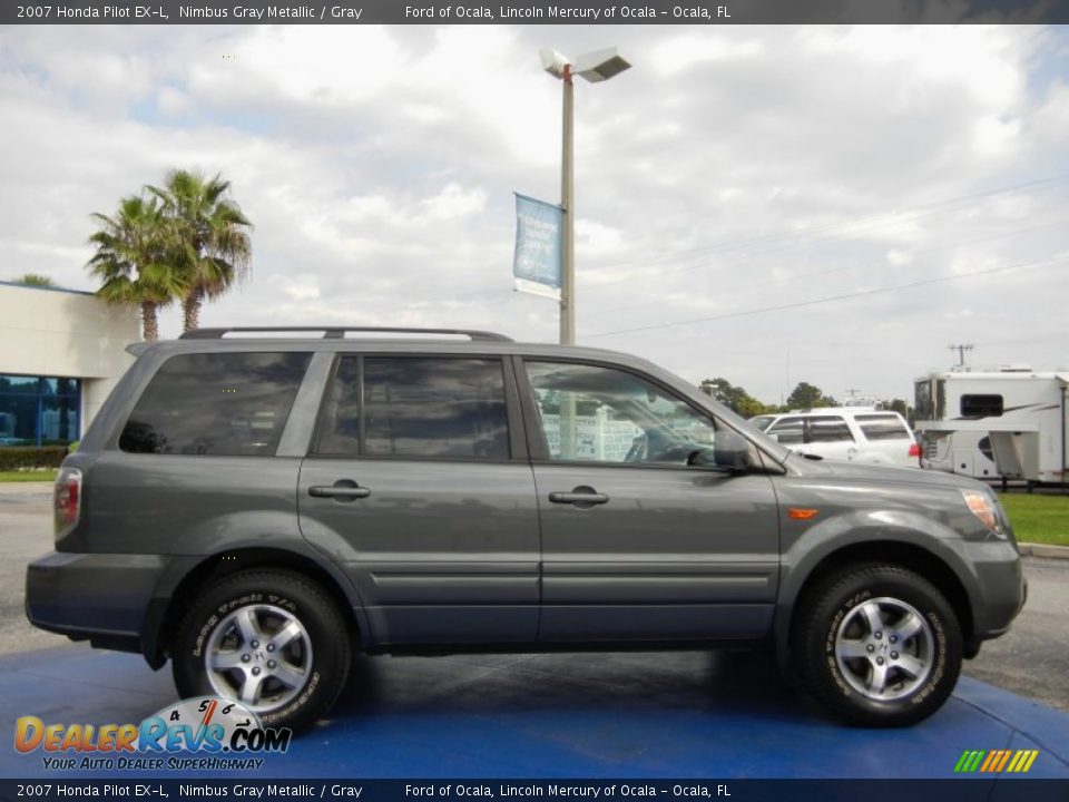 Nimbus Gray Metallic 2007 Honda Pilot EX-L Photo #6