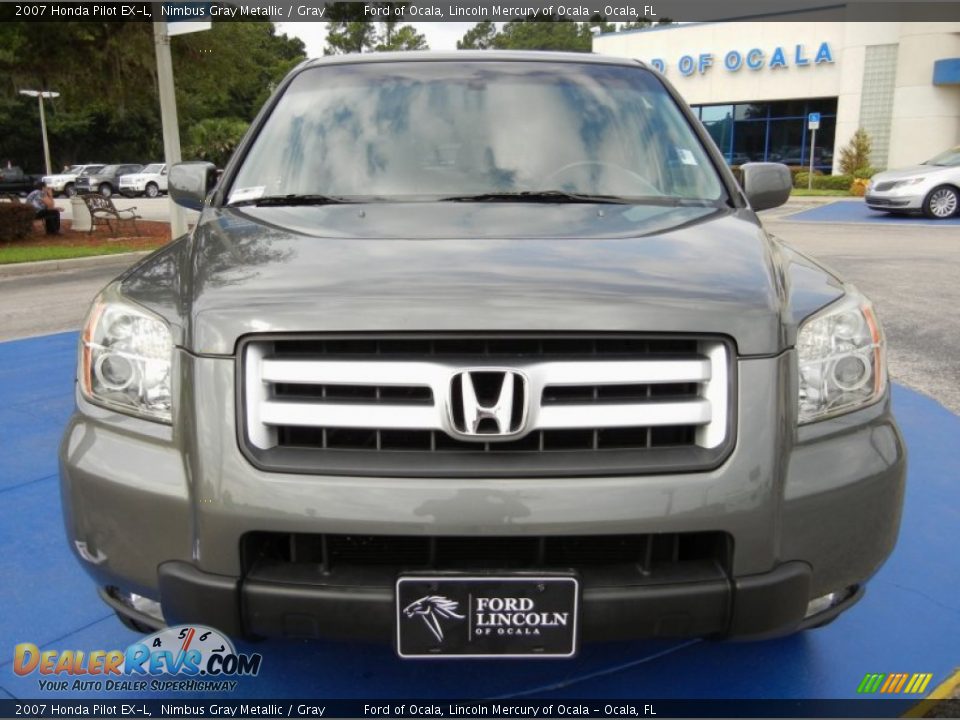 2007 Honda Pilot EX-L Nimbus Gray Metallic / Gray Photo #8