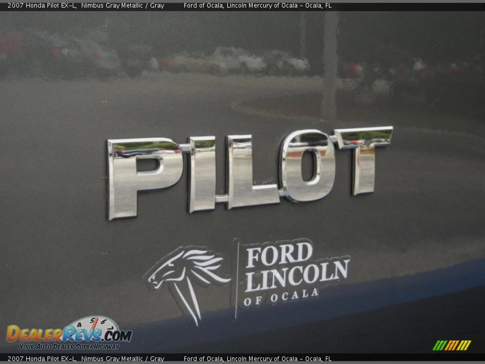 2007 Honda Pilot EX-L Nimbus Gray Metallic / Gray Photo #9