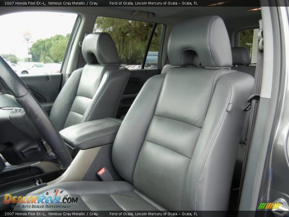 2007 Honda Pilot EX-L Nimbus Gray Metallic / Gray Photo #13