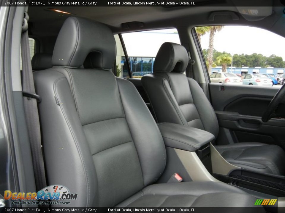 2007 Honda Pilot EX-L Nimbus Gray Metallic / Gray Photo #18