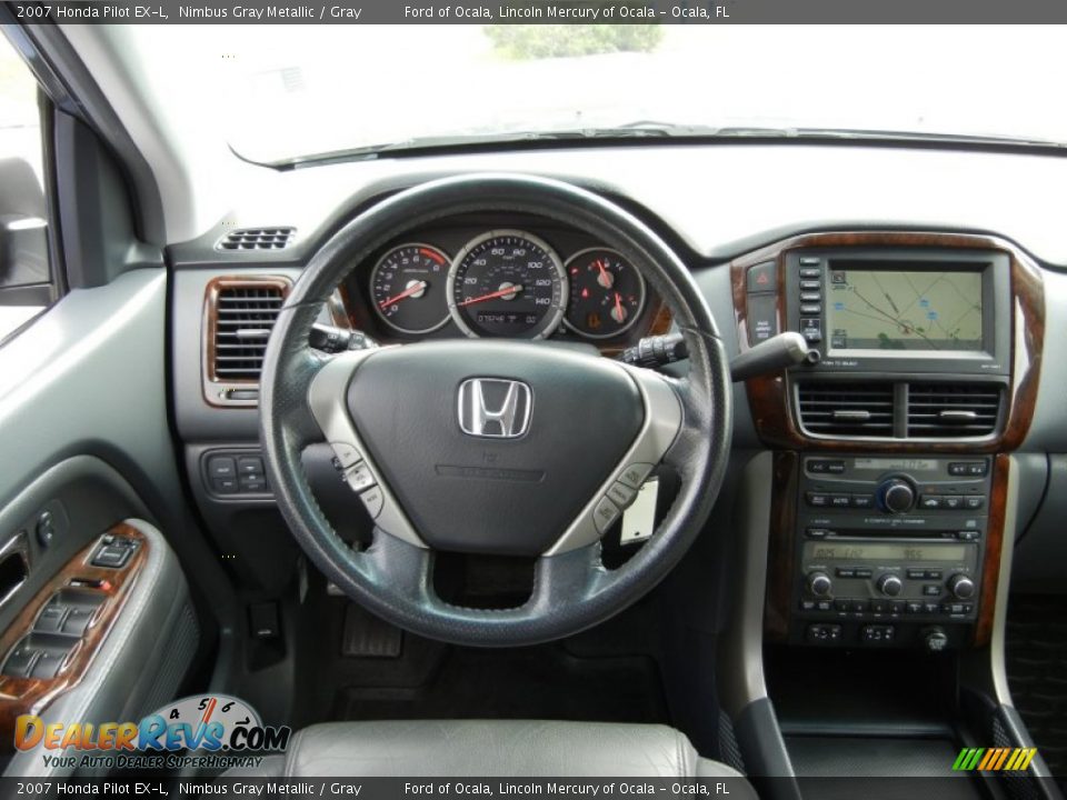 2007 Honda Pilot EX-L Nimbus Gray Metallic / Gray Photo #21
