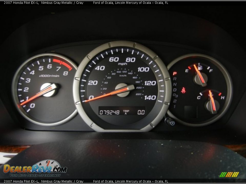 2007 Honda Pilot EX-L Nimbus Gray Metallic / Gray Photo #22