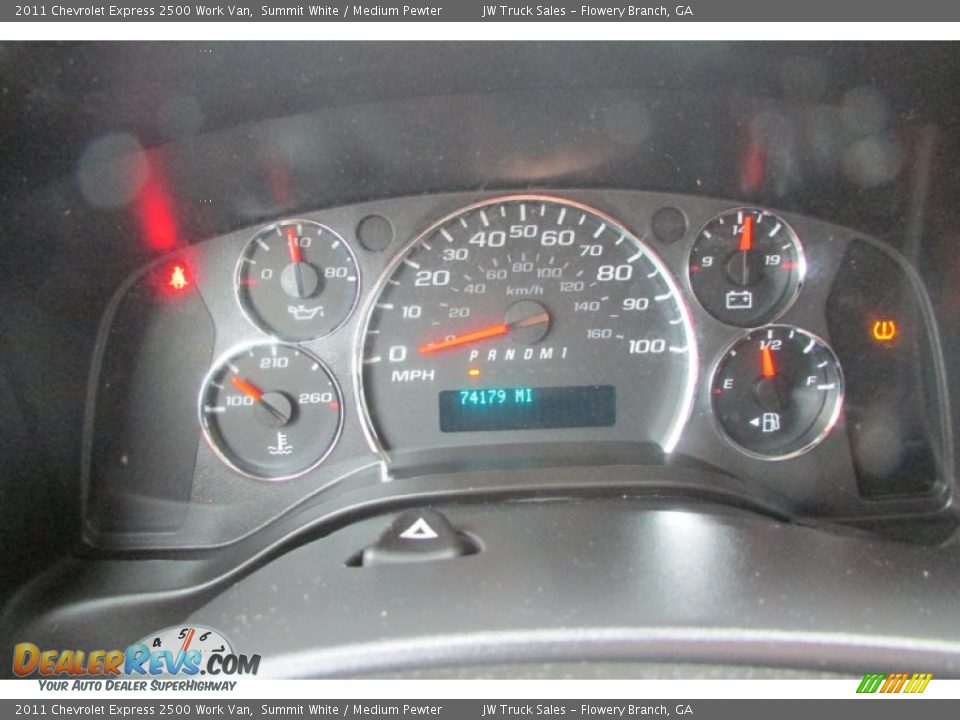 2011 Chevrolet Express 2500 Work Van Summit White / Medium Pewter Photo #34