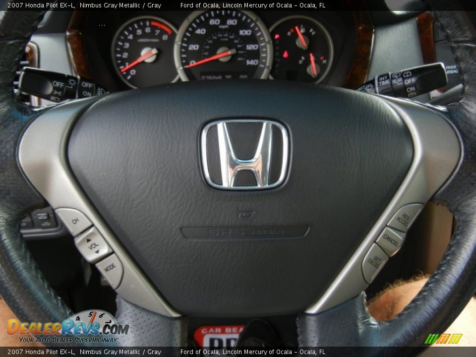 2007 Honda Pilot EX-L Nimbus Gray Metallic / Gray Photo #25
