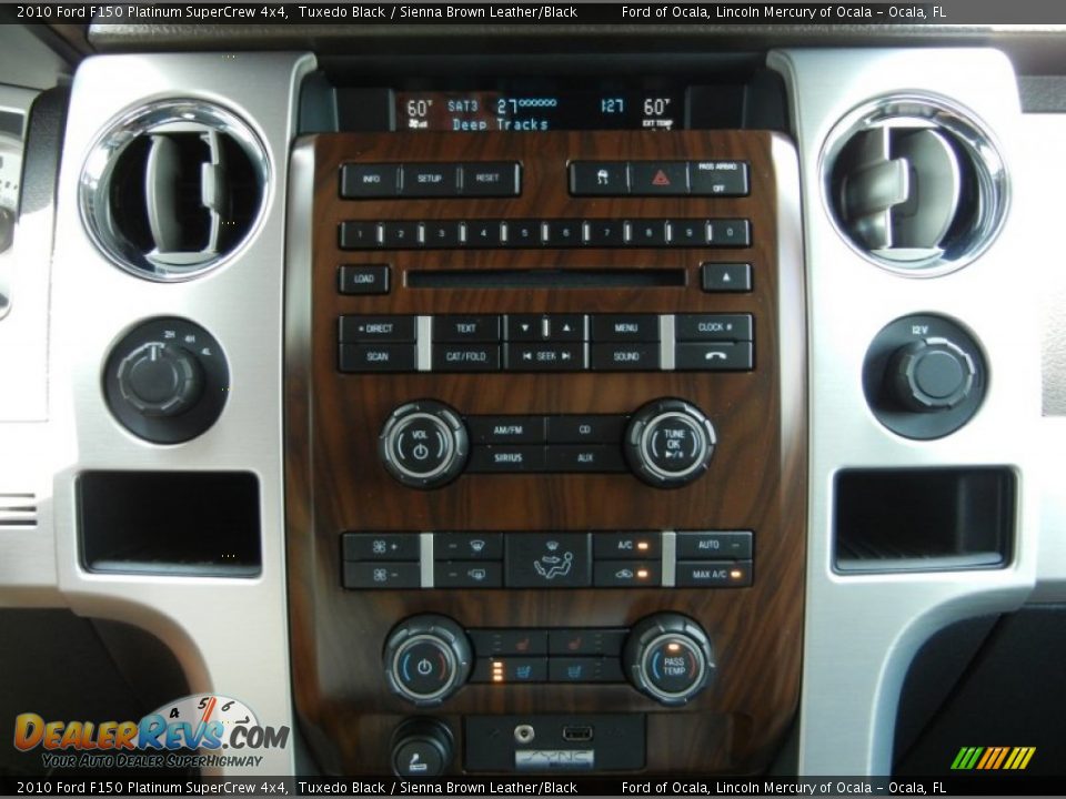 2010 Ford F150 Platinum SuperCrew 4x4 Tuxedo Black / Sienna Brown Leather/Black Photo #23