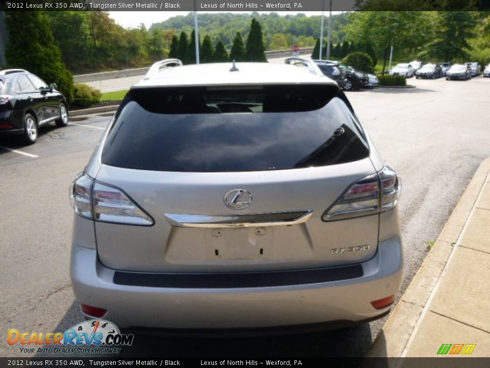 2012 Lexus RX 350 AWD Tungsten Silver Metallic / Black Photo #6
