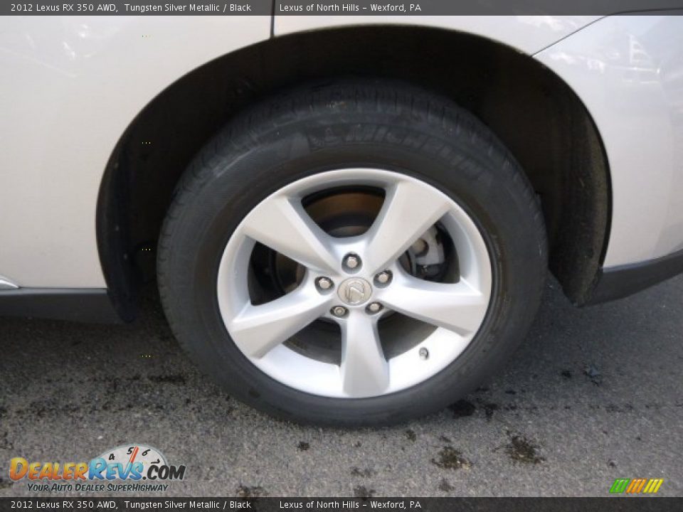 2012 Lexus RX 350 AWD Tungsten Silver Metallic / Black Photo #9
