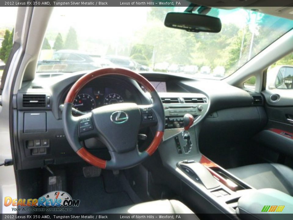 2012 Lexus RX 350 AWD Tungsten Silver Metallic / Black Photo #12