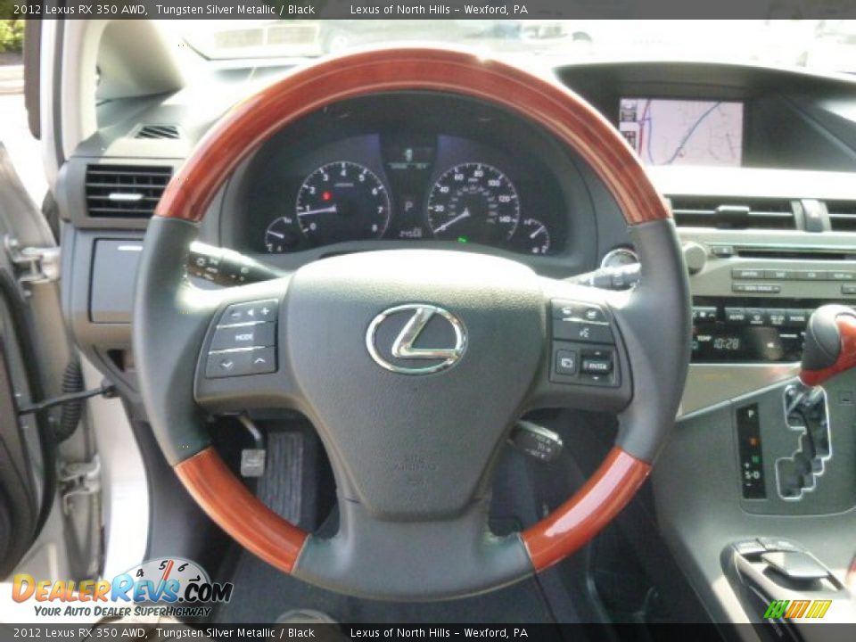 2012 Lexus RX 350 AWD Tungsten Silver Metallic / Black Photo #18